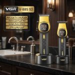 ماشین اصلاح وی جی آر V-885 S2 با تیغه سرامیکی و برش مستقیم - تصویر 3